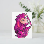 Rosa koi postkarte (Stehend Vorderseite)