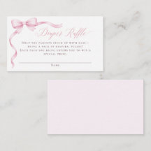 Rosa Kokett-Schleifen-Windel-Verlosung Baby Shower