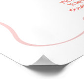 Rosa Kokette Babykleidung Späte Windeln Poster (Ecke)