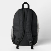 Rosa Kokette Blumen Bedruckter Rucksack (Rückseite)