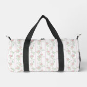 Rosa Kokette Blumenmuster Duffle Bag (Vorderseite)