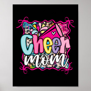 Rosa Kokette Cheer-Mutter Mama Cheerleading-Pom Me Poster