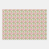 Rosa Kokette Leopard Weihnachten Geschenkpapier Set (Vorderseite 2)