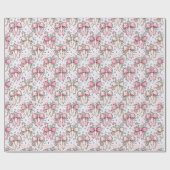 Rosa Kokette-Zuckerstange Geschenkpapier (Flach)