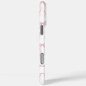 Rosa Koketten Schleifen Monogramm Case-Mate iPhone Hülle (Rückseite / Rechts)