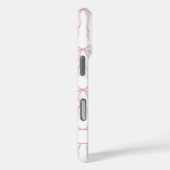Rosa Koketten Schleifen Monogramm Case-Mate iPhone Hülle (Rückseite / Rechts)