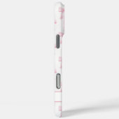 Rosa Kokettenbögen Gestreift Monogrammiert Case-Mate iPhone Hülle (Rückseite / Rechts)