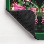 Rosa Kolumbin Blume Abstrakt Personalisiert Mousepad (Ecke)