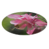 Rosa Kolumbin-Blume Schneidebrett (Ecke)