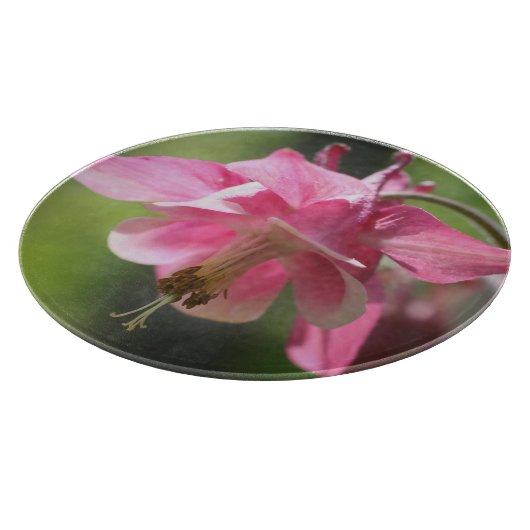 Rosa Kolumbin-Blume Schneidebrett (Ecke)