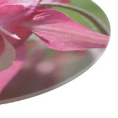 Rosa Kolumbin-Blume Schneidebrett (Ecke)