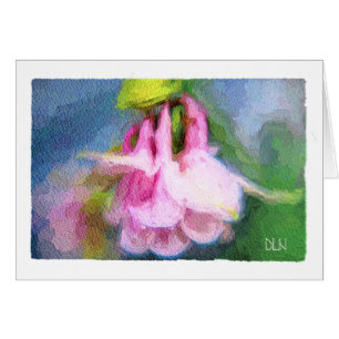 Rosa Kolumne/Blütenfarben/Aquarellbild