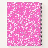 Rosa Komposition Spiralheft Notizblock (Rückseite)