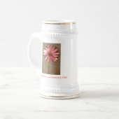 Rosa Kone-Blume - Ich bin meine Geliebte und meine Bierglas (Vorderseite Links)