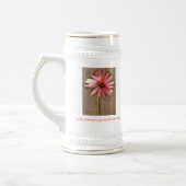 Rosa Kone-Blume - Ich bin meine Geliebte und meine Bierglas (Links)