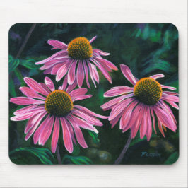 Rosa Kone Blume - Mousepad