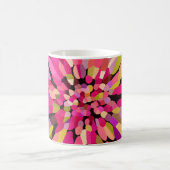 Rosa Konfetti-Blume Kaffeetasse (Mittel)