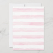 Rosa Konfetti Dusche Geburtstagseinladung Einladung (Rückseite)