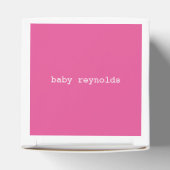 Rosa Konfetti | Es ist ein Mädchen Gefälligkeitsbo Geschenkschachtel (Oben)