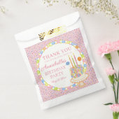 Rosa Konfetti Geburtstagsfeier Dessert Geschenktütchen (Versiegelt)
