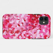 Rosa Konfetti-Herzen Case-Mate iPhone Hülle (Rückseite (Horizontal))