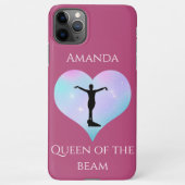Rosa Königin der Bamgymnastik Personalisiert iPhone Hülle (Rückseite)