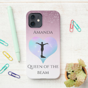 Rosa Königin der Bamgymnastik Personalisiert iPhone 12 Hülle
