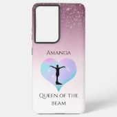 Rosa Königin der Bamgymnastik Personalisiert Samsung Galaxy Hülle (Rückseite)