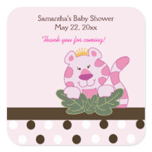 Rosa Königin des Dschungel QUADRAT