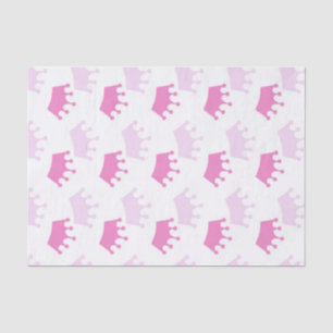 Rosa königliche Kronen Märchen Prinzessin Babypart Seidenpapier