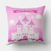 Rosa Königliche Prinzessin Burg Wilhelm Tell Kissen (Rückseite)