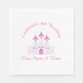 Rosa Königliche Prinzessin Burg Wilhelm Tell Serviette (Vorderseite)