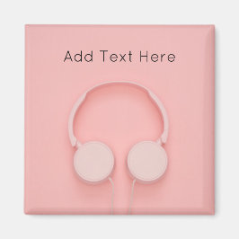 Rosa Kopfhörer mit Wickel Magnet