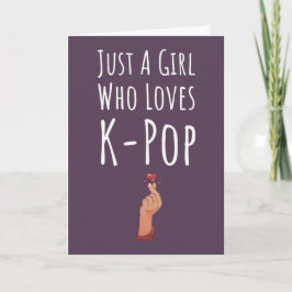 Rosa KOPP Cards für Mädchen K Pop für Kinder Karte