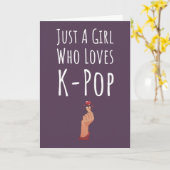 Rosa KOPP Cards für Mädchen K Pop für Kinder Karte (Gelbe Blume)