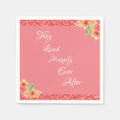 Rosa Koralle Hübsch Serviette (Vorderseite)