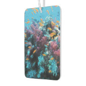 Rosa Koralle mit orangefarbenem Fisch Autolufterfrischer (Links)