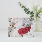 Rosa Koralle Postkarte (Stehend Vorderseite)