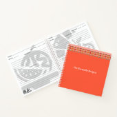 Rosa Koralle und Pfirsich Notizblock (Innenseite)