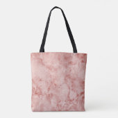 Rosa Koralle und weißer Marmor Tasche (Rückseite)
