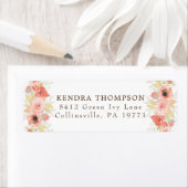 Rosa Korallen Rose und Gold Blätter Blumenzehen (Insitu)