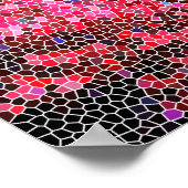 Rosa Korallenbilder Poster (Ecke)