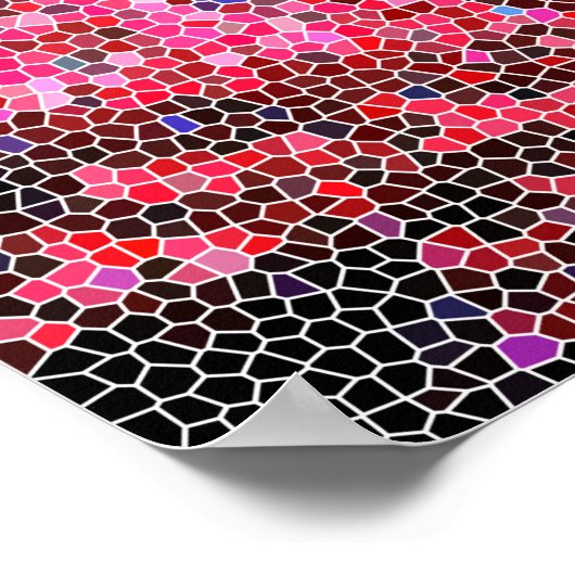 Rosa Korallenbilder Poster (Ecke)