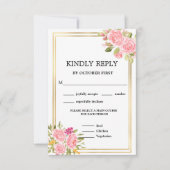 Rosa Korallenflora UAWG zur Einladung (Vorderseite)