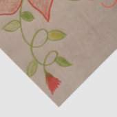 Rosa Korallenmatte Seidenpapier (Ausschnitt)