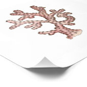 Rosa Korallenmeer Schönes Bad Fotodruck (Ecke)