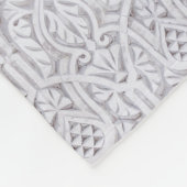 Rosa korallenrotes Haus Fleecedecke (Ecke)