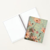 Rosa Korbblütler Schmuckkörbchen Vintage Kosmeen Notizblock (Innenseite)