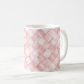 Rosa Korbgeflecht Kaffeetasse (VorderseiteRechts)