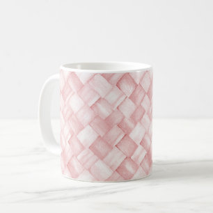 Rosa Korbgeflecht Kaffeetasse